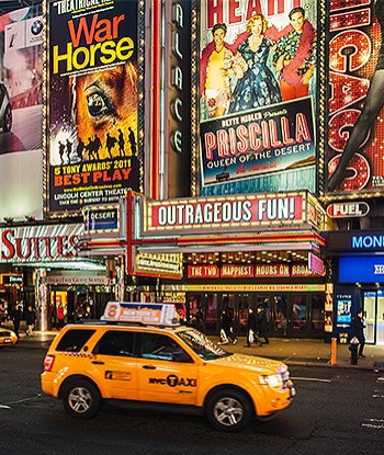 Broadway at night 