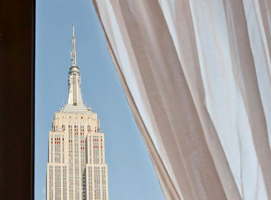 Empire State building from room