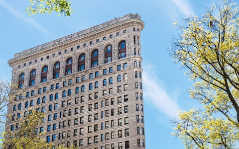 Exterior of the Flat iron building