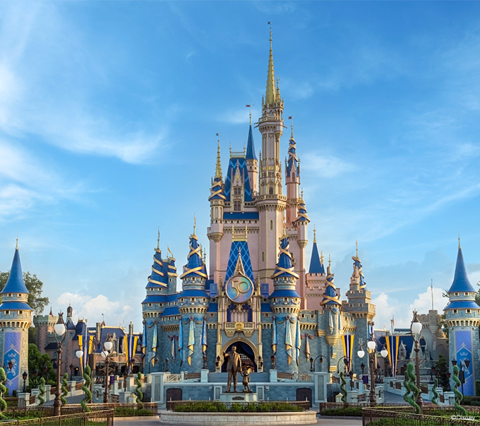 Castle at Walt Disney World on a sunny day