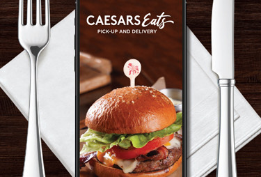 Caeasers eats menu for pickup and delivery.