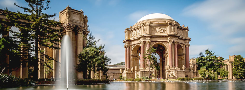 Palace of Fine Arts in Presidio Park San Francisco