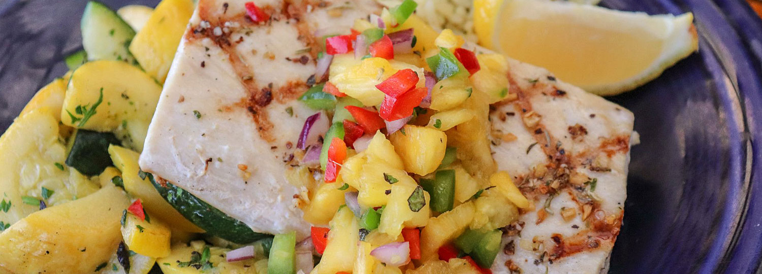 fish platter with vegetables