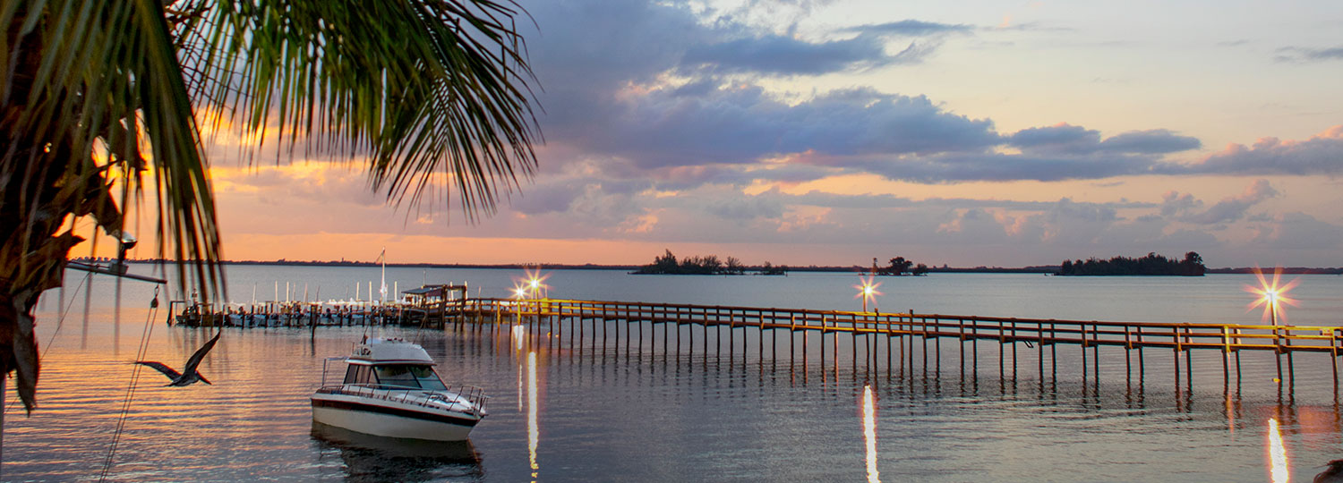sunset pier shot