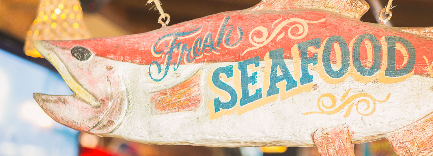 seafood restaurant sign