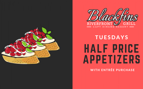SUMMER SPECIALS | Tuesday 1/2 priced Appetizers