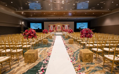 south asian wedding reception