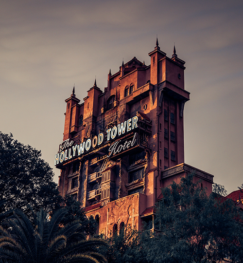 disney hollywood tower exterior