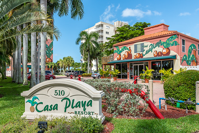 Casa Play Resort exterior signage