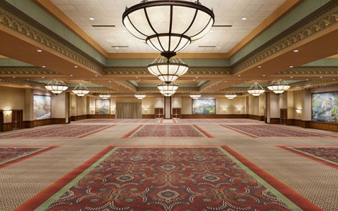 Large indoor convention center space 