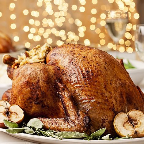 Turkey plated on plate