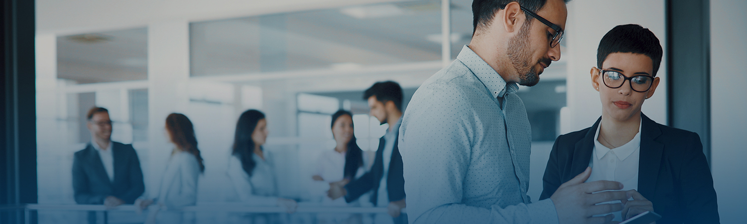 business people hosting a meeting
