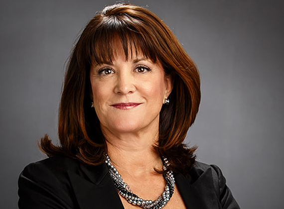 a woman smiling