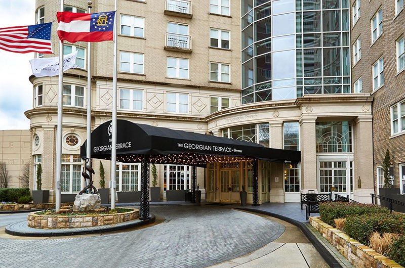 he exterior of the georgian terrace