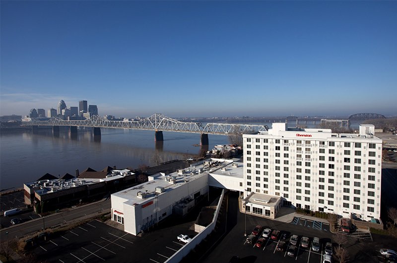 an aerial of a bayside property