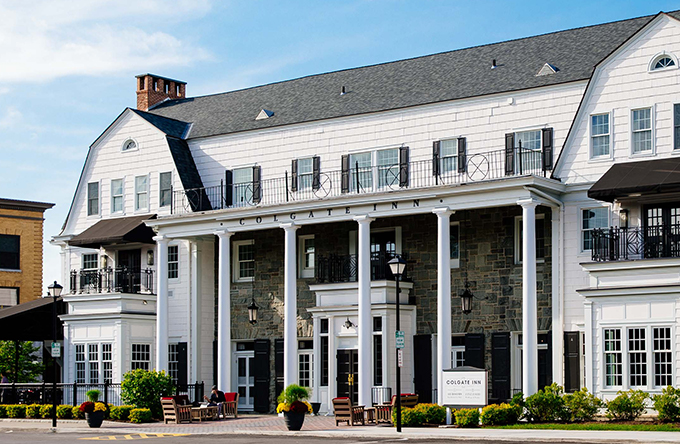 the front of the colgate inn property