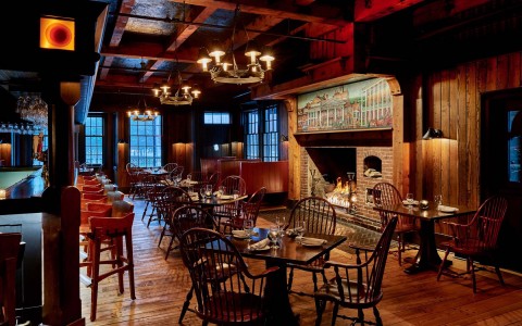 colgate inn tavern restaurant with fireplace