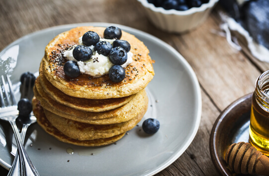 blueberry pancakes