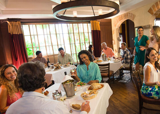 Guests Dining at Carmines restaurant