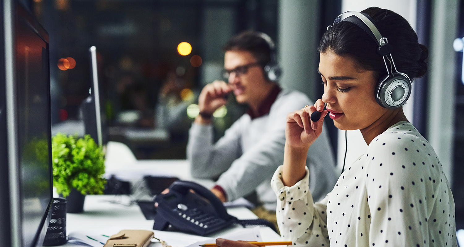 view of a guy and a lady having a call