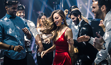 people dancing at a party