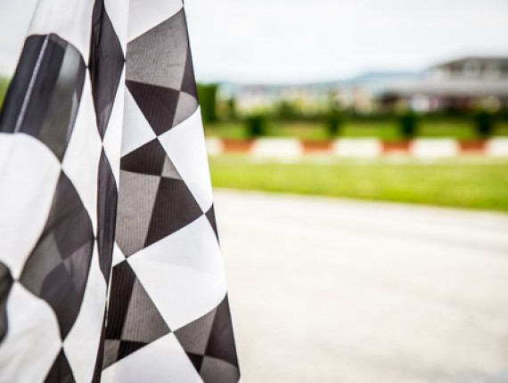 checkered race flags