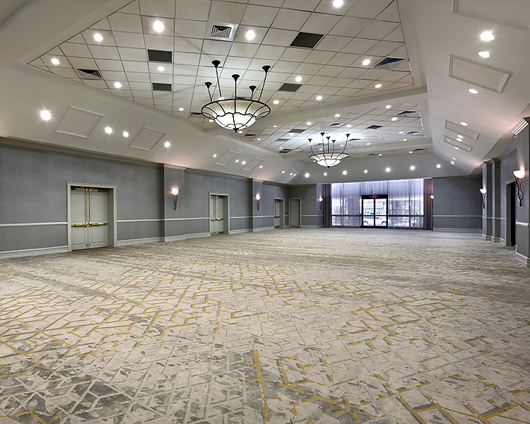 a modern and ornate wedding reception venue
