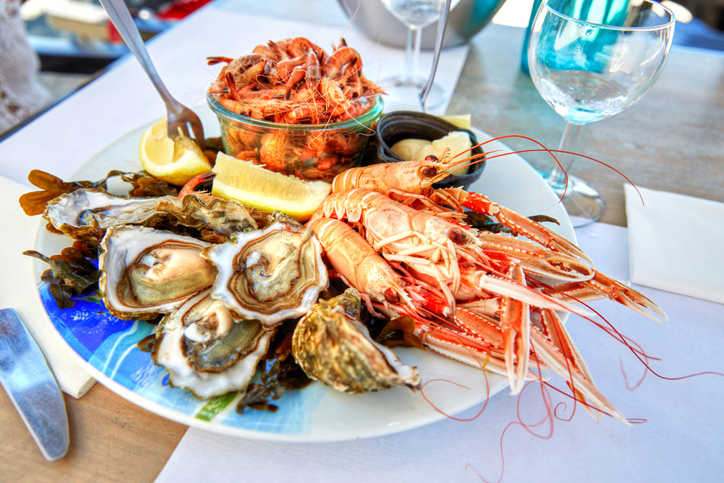 plate of seafood