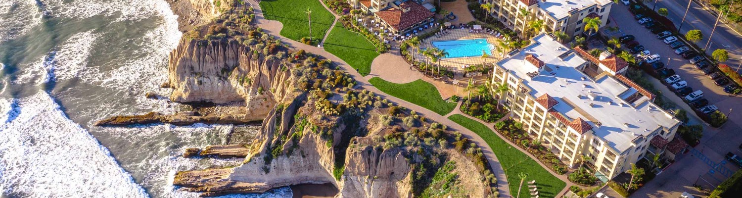 Aerial View of Dolphin Bay Resort