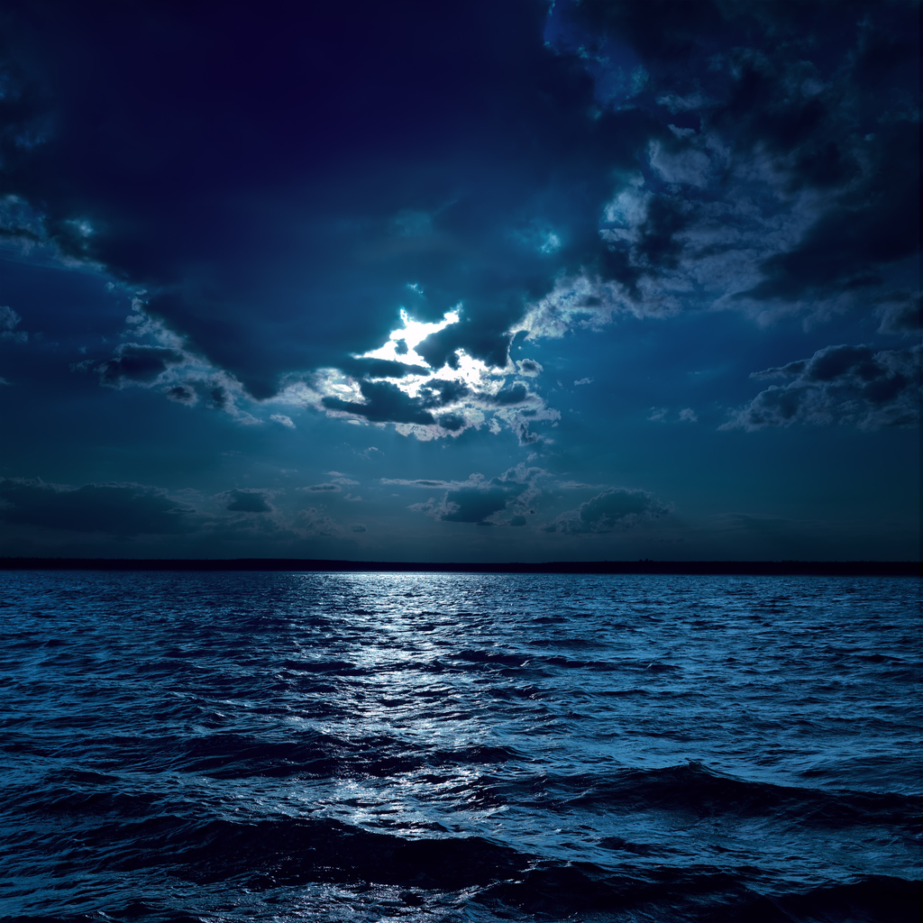 moonlight on the ocean