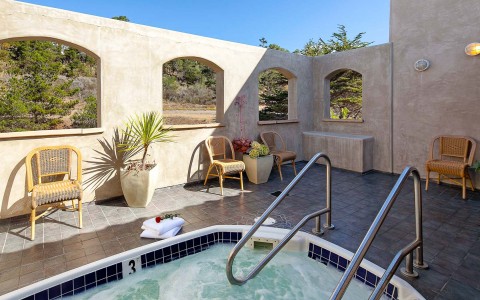 Side view of the property jacuzzi