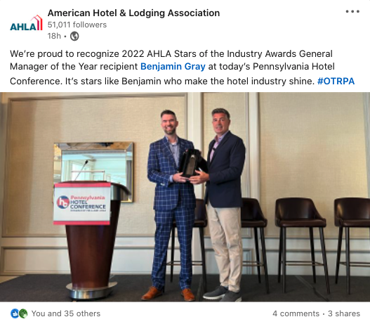 ben gray awarded gm of the year