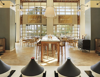 interior view of the ironwood american kitchen