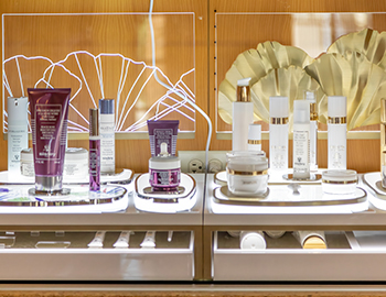 an assortment of skincare products