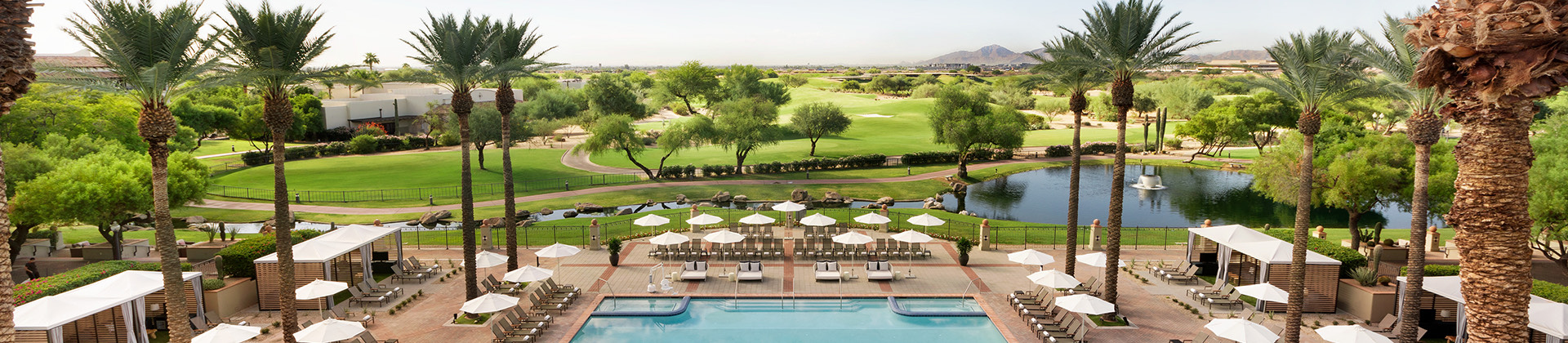Aerial shot of a part of the Fairmont Princess property