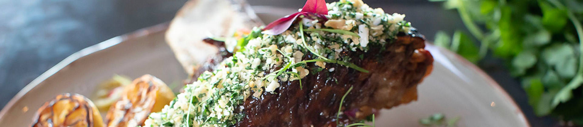 short rib with Gremolata at la hacienda