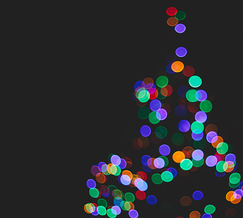 Blurred Christmas lights 