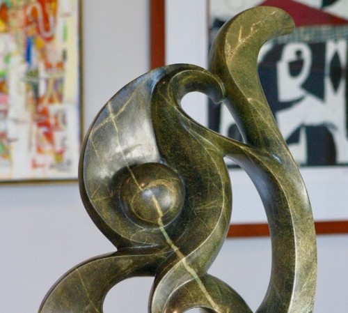 music note sculpture in gallery-1