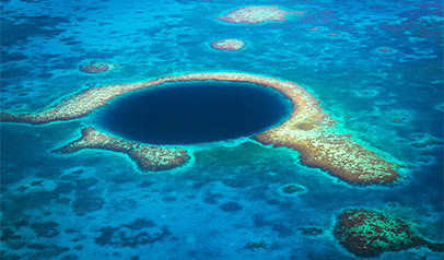 large trench in the ocean