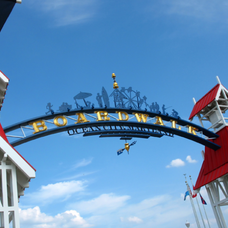 ocean city boardwalk sign