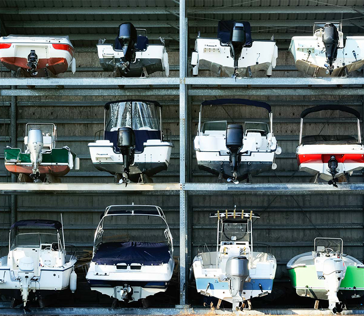 high and dry storage of boats