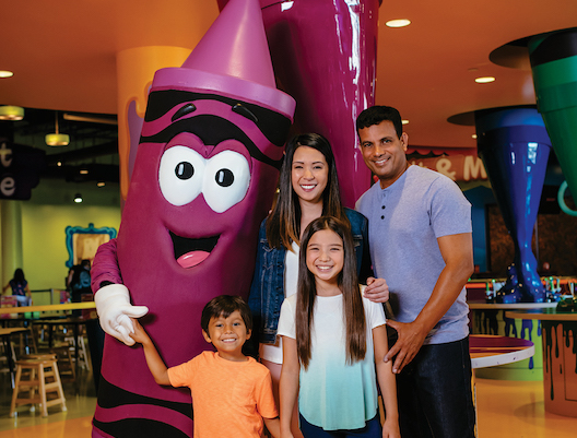 family at crayola experience