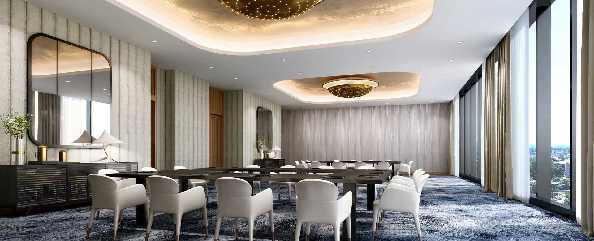 conference room with chairs around the table