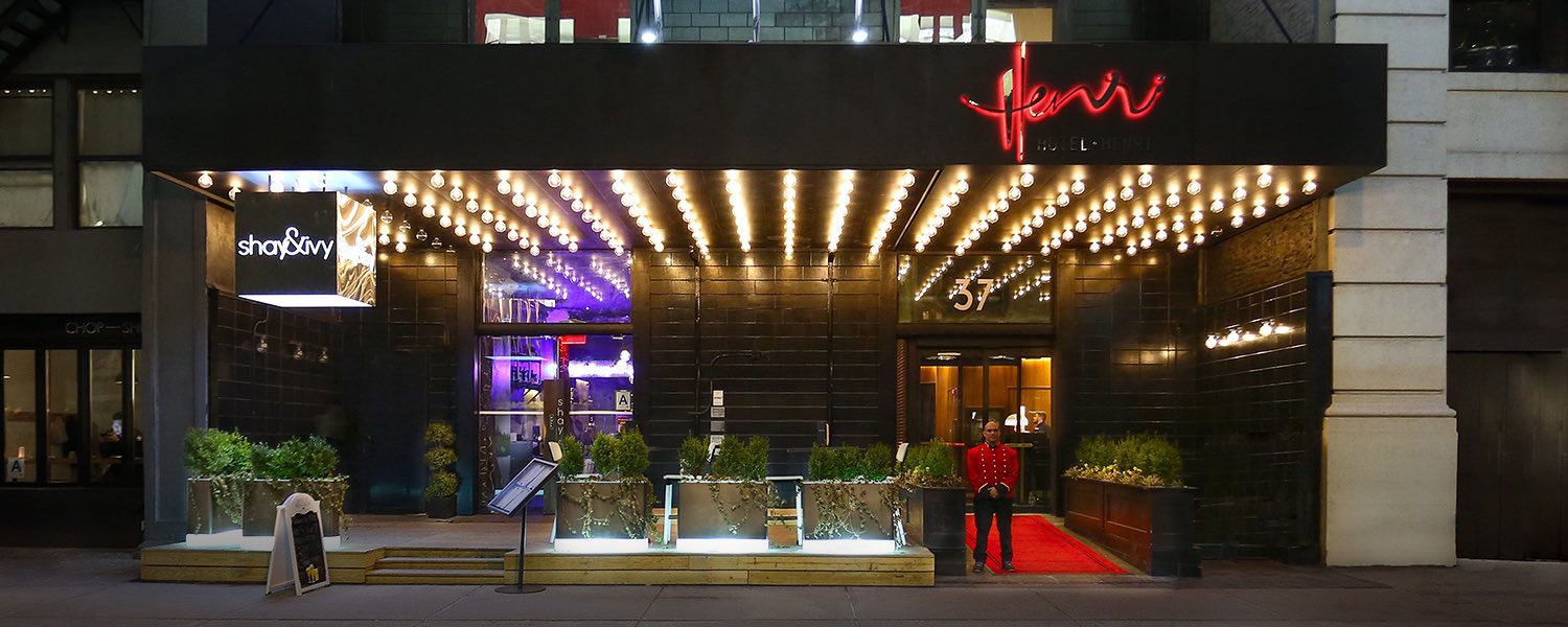 exterior shot of hotel henri