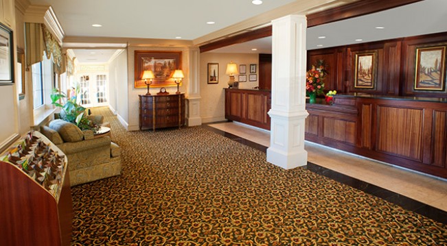 Lobby at Fredericksburg Hospitality House Hotel & Conference Center