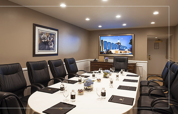 Nassau Conference room setup for a board meeting
