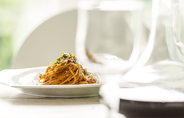 plate of spagetti