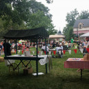 Food Truck Festival filled with people in Peddlers Village