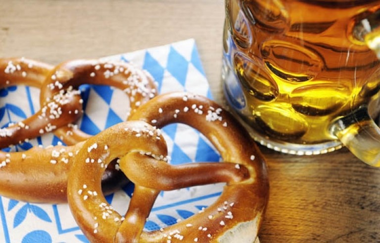 Soft pretzels & beer