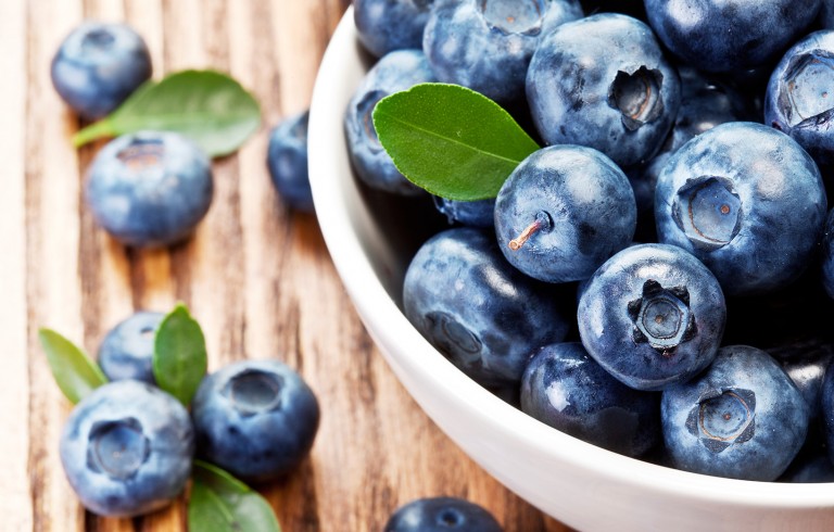 Blueberries in bowl